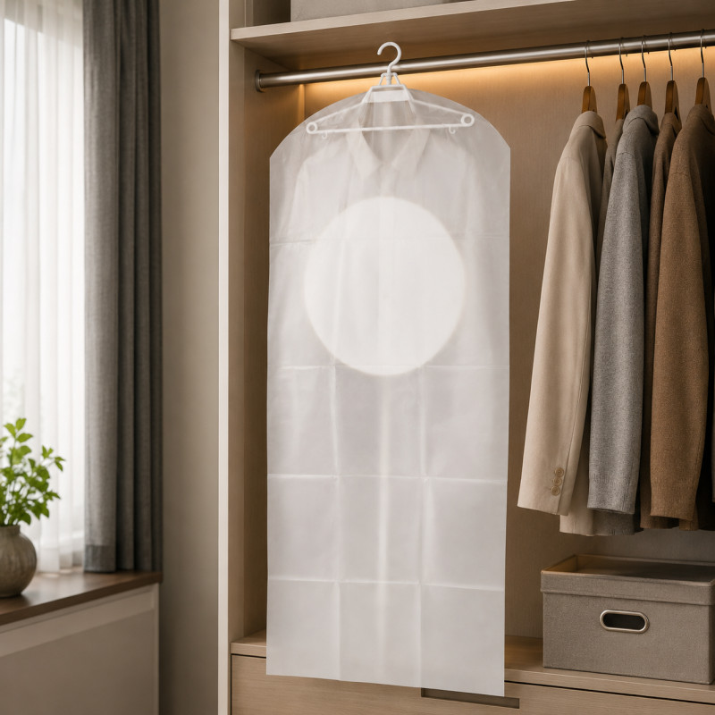 Classic Line Laundry Bag Designed for Effortless Laundry & Garment Care – White (H-140, W-60 CM)