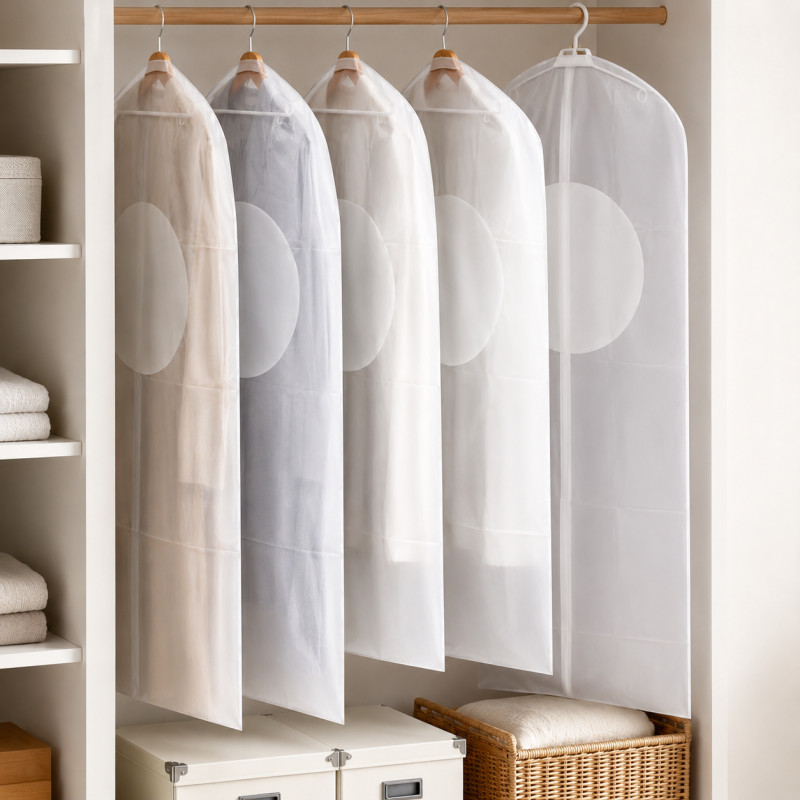Classic Line Laundry Bag Designed for Effortless Laundry & Garment Care – White (H-140, W-60 CM)