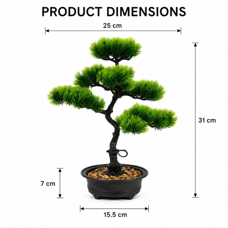 Durable Form Artificial Flower Designed for Home Décor &amp; Event Styling – Green (H-31, W-25 CM)