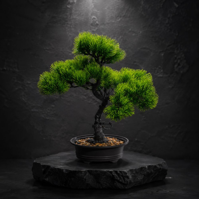 Durable Form Artificial Flower Designed for Home Décor &amp; Event Styling – Green (H-31, W-25 CM)