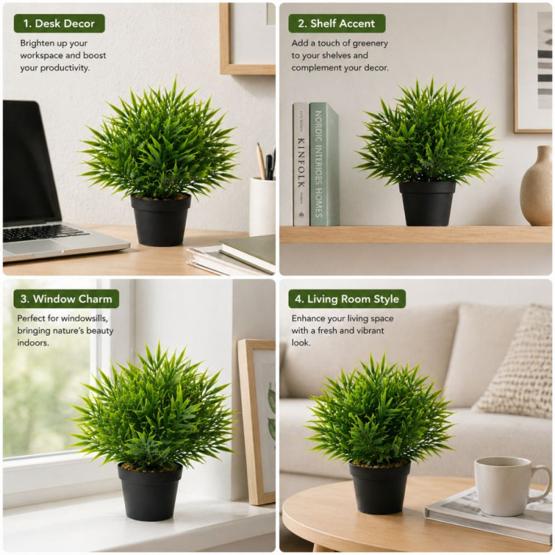 Artificial Potted Bamboo Grass