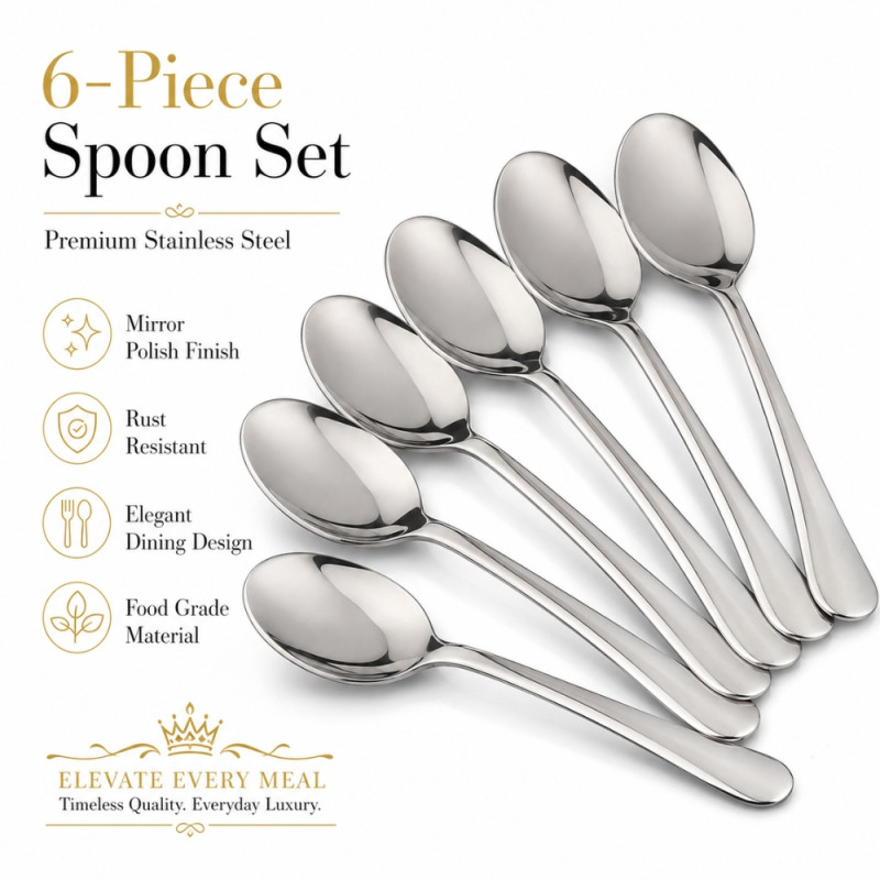 Essential Spoon – Stainless Steel Premium Quality (21x4.3cm)