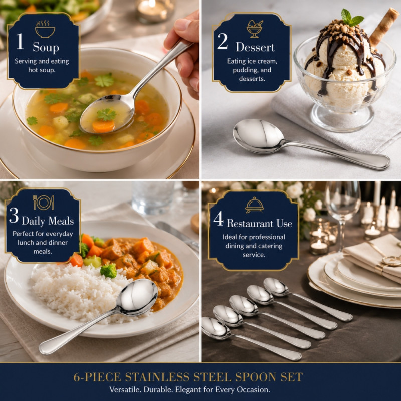Essential Spoon – Stainless Steel Premium Quality (21x4.3cm)