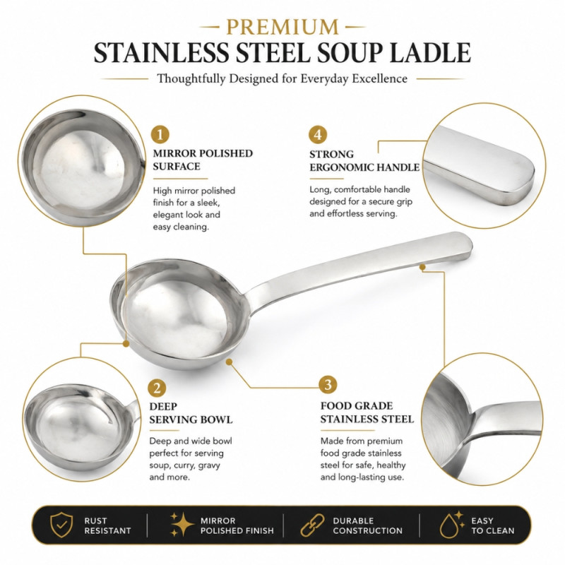 Classic Spoon – Stainless Steel Premium Quality (26x9cm)