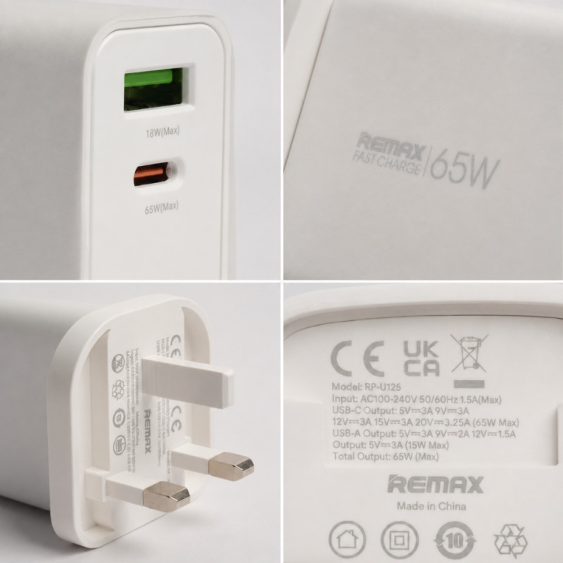 Classic 65W Fast Charger – White