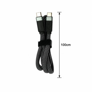 Pure Grip Charging Cable Designed for Seamless Device Connectivity – Black (L-100 CM)