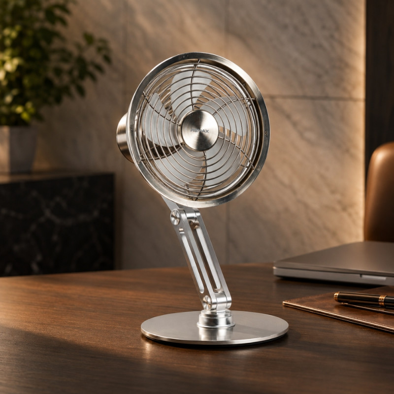 Angle Adjustable Rotating Desk Fan
