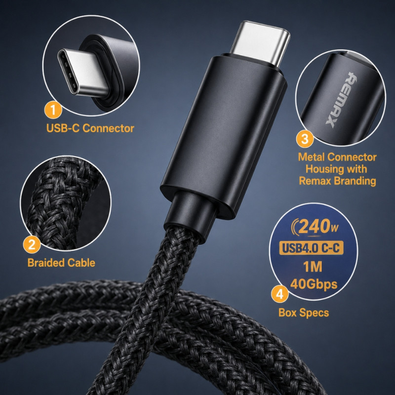 240W Type C to C - Fast Charging Data Cable