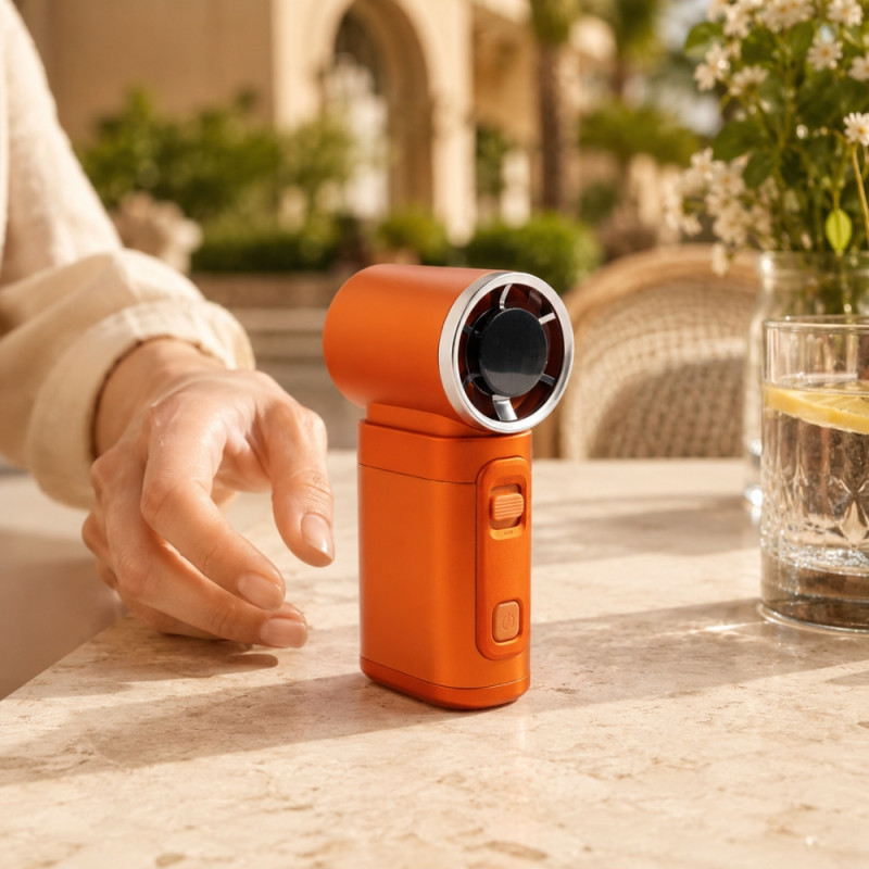 Digital Display High Speed Handheld Fan
