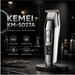 Sterling Shine Rechargeable Hair Trimmer Designed for Precision Grooming &amp; Style – Silver (H- 15, W-4 CM)