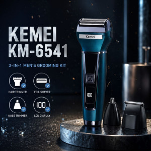 Ocean Wave 3-in-1 Trimmer Designed for Precision Grooming &amp; Style – Dark Blue (H-17, W-5 CM)