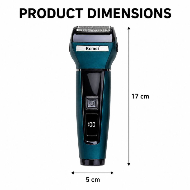 Ocean Wave 3-in-1 Trimmer Designed for Precision Grooming &amp; Style – Dark Blue (H-17, W-5 CM)
