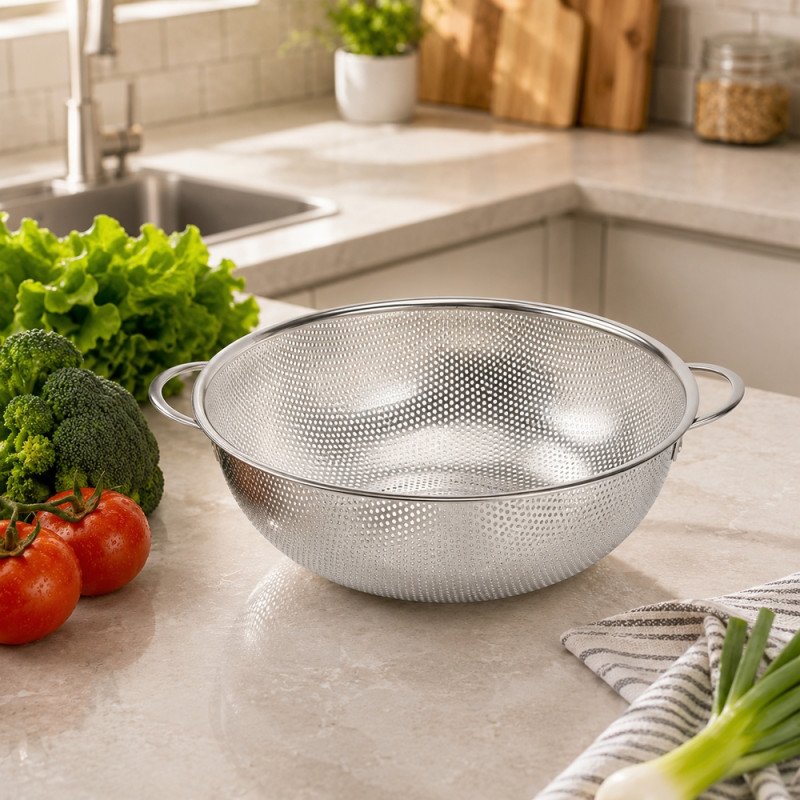 Rice Sieve – Stainless Steel (31.5x10cm)