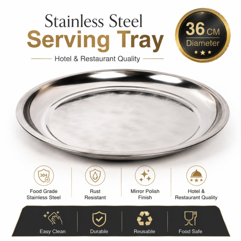 Stainless Steel Serving Tray