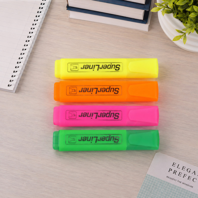Deluxe Bliss Highlighters Designed for Creative Expression & Office Use – Multi Color (12CM)