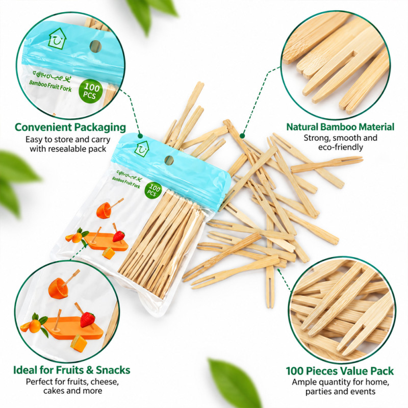 Bamboo Fruit Fork