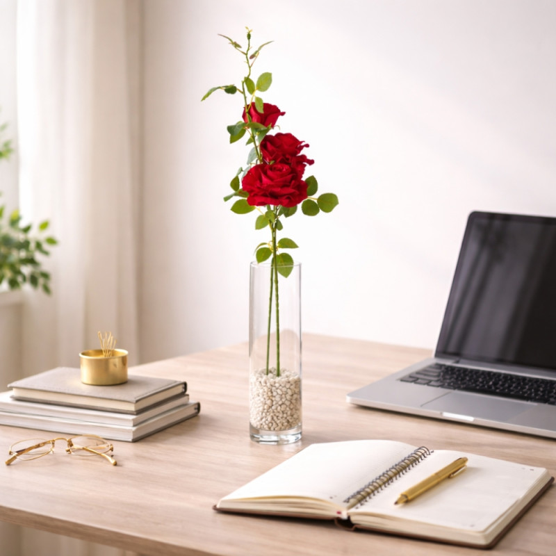 Red Rose Stem