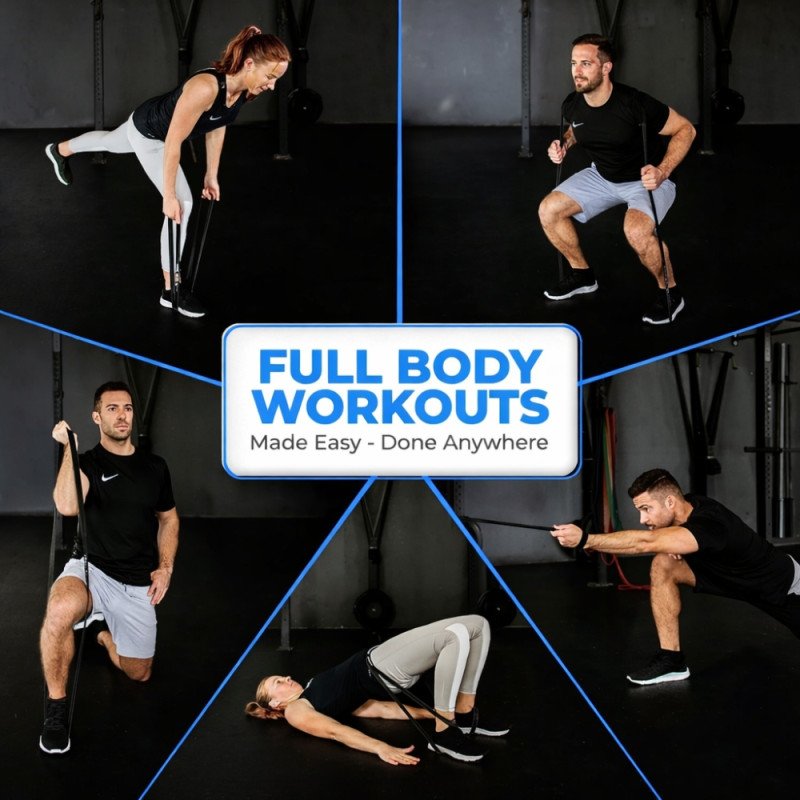 Professional TPE Resistance Band – Heavy Duty Strength & Rehabilitation Tool (110cm)