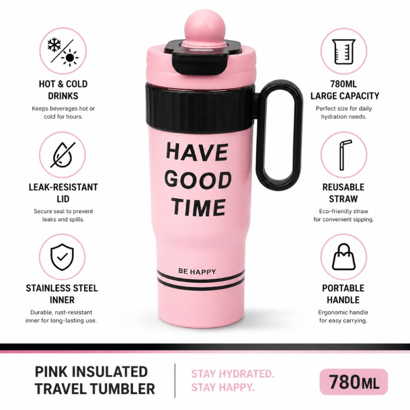 Premium Vacuum Cup - Pink