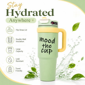 Elegant vacuum Cup – Green Premium Quality (27.5x8.5cm)