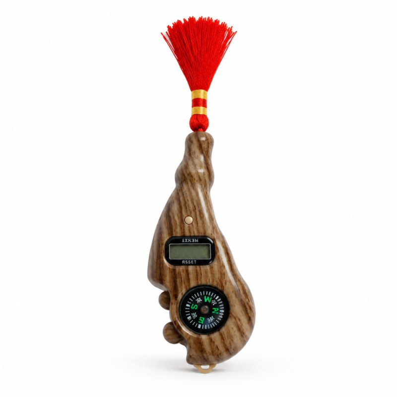 Digital Compass  Tasbih (20 cm) – Brown