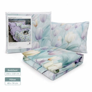 Floral Bed Sheet Set - 3pcs