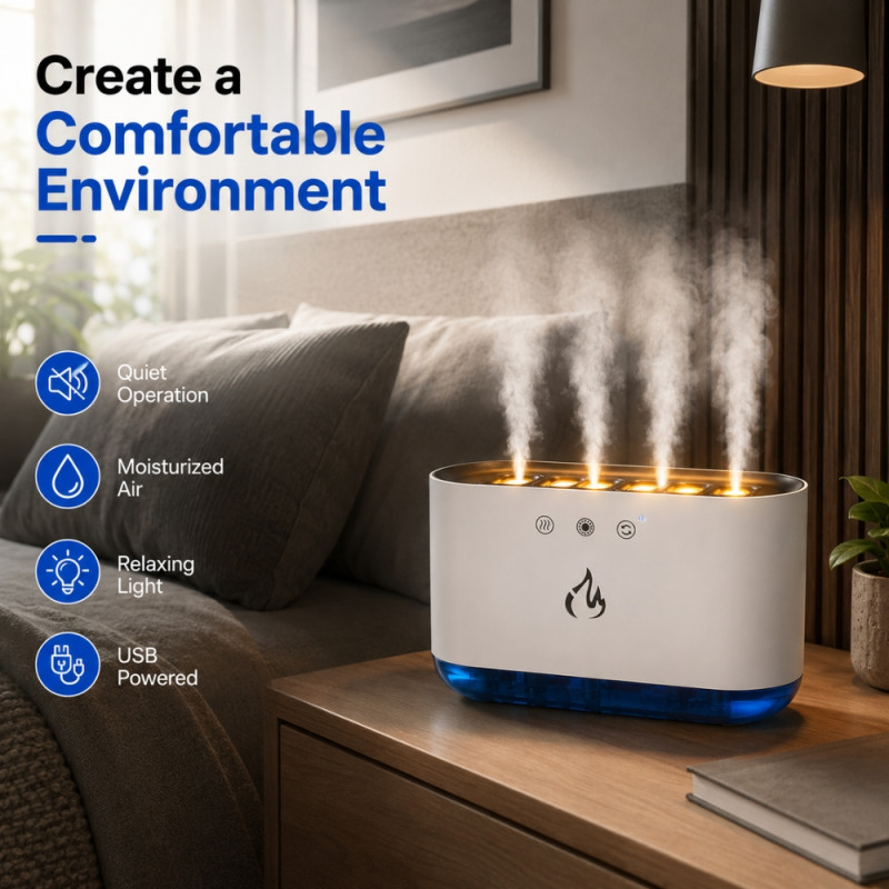 Classic Dynamic Humidifier – White Premium Quality (12 x 18 x 8cm)