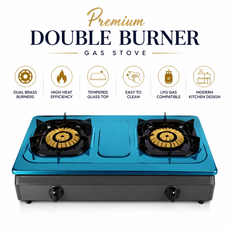 Quality gas stove – Silver Premium Quality (70 x 39 x 15cm)