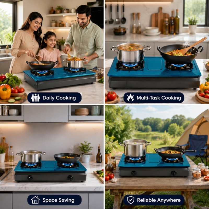 Quality gas stove – Silver Premium Quality (70 x 39 x 15cm)