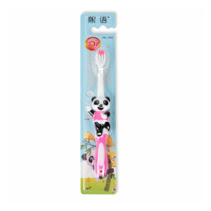 Serene Smartcare panda-themed kids' toothbrush with soft bristles – Black & White & Light Pink (16.5cm) Serene Smartcare panda-themed kids' toothbrush with soft bristles – Black & White & Light Pink (16.5cm)