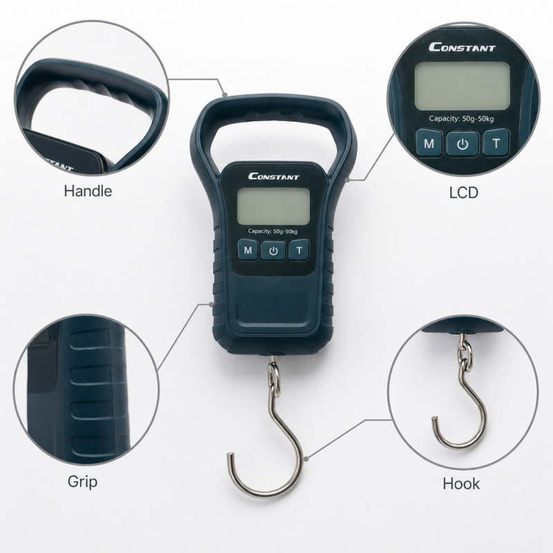 Digital Hanging Weight Scale (50 g-50 kg)
