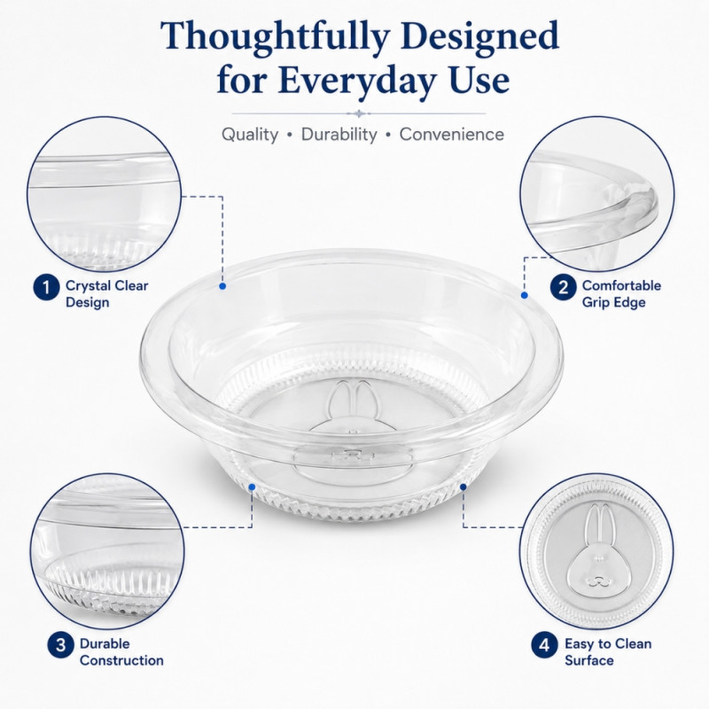 Refined Choice Transparent Plastic Wash Basin Designed for Everyday Cooking &amp; Kitchen Excellence – Transparent (H-10.5, DIA-31 CM)