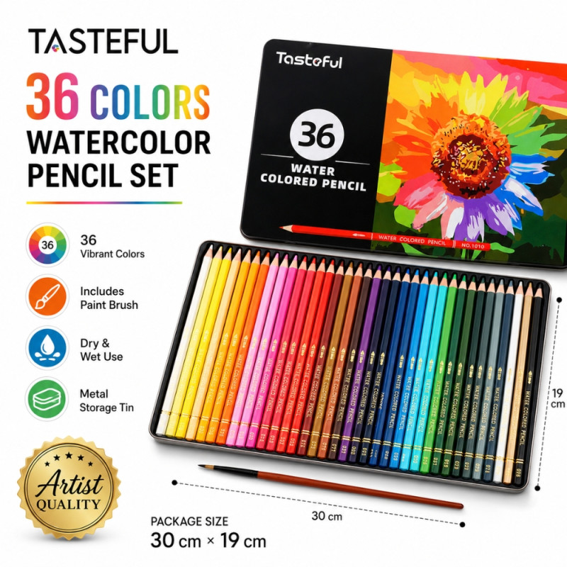 Supreme Gleam Colored Pencils Designed for Creative Expression &amp; Office Use – Multi Color (H-30, W-19 CM)