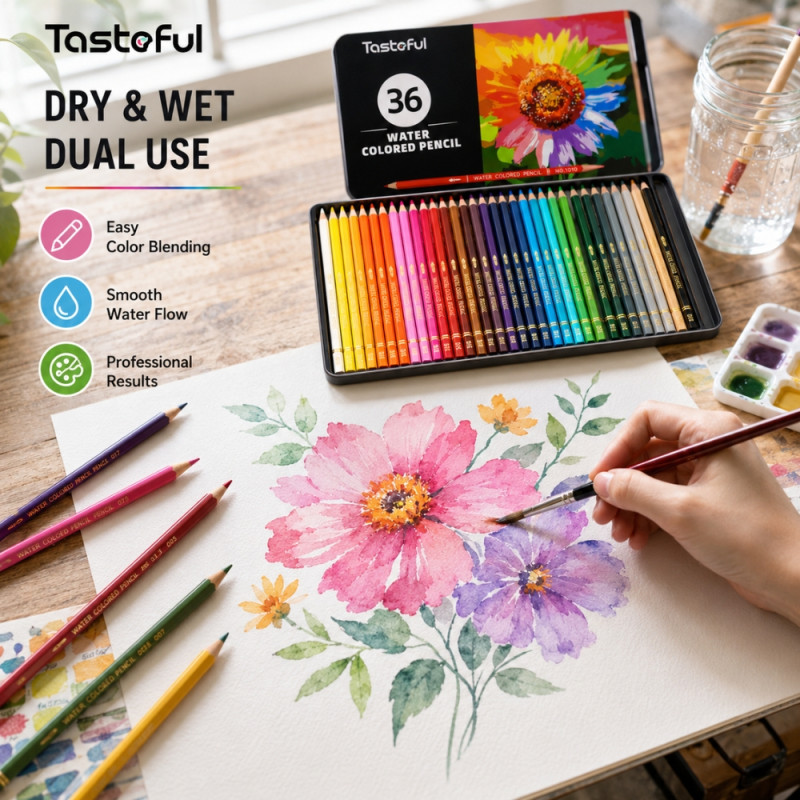 Supreme Gleam Colored Pencils Designed for Creative Expression &amp; Office Use – Multi Color (H-30, W-19 CM)