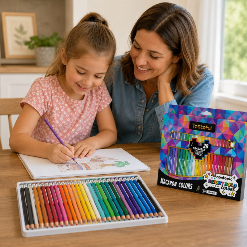 28 Erasable Colored Pencils