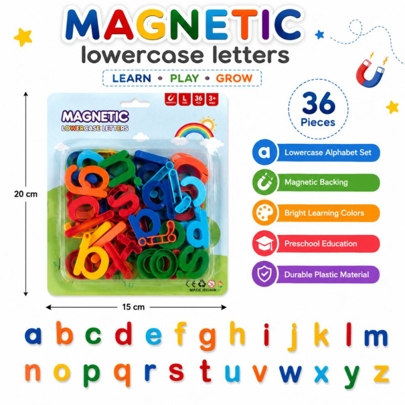Premium Magnetic letters – MiltiColor Premium Quality (20 x 15 cm)
