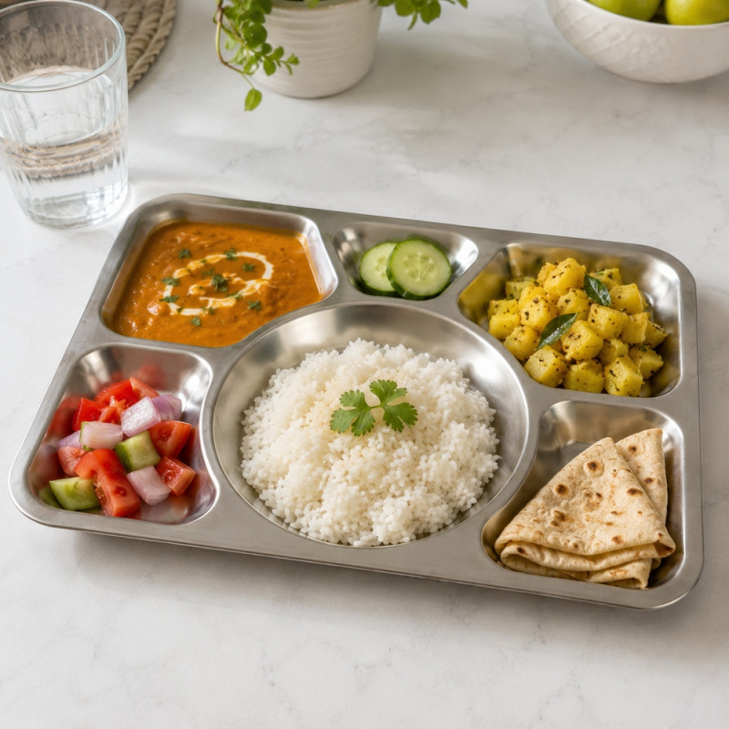 Stainless Steel Meal Tray
