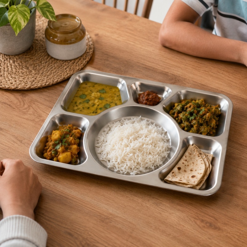 Stainless Steel Meal Tray