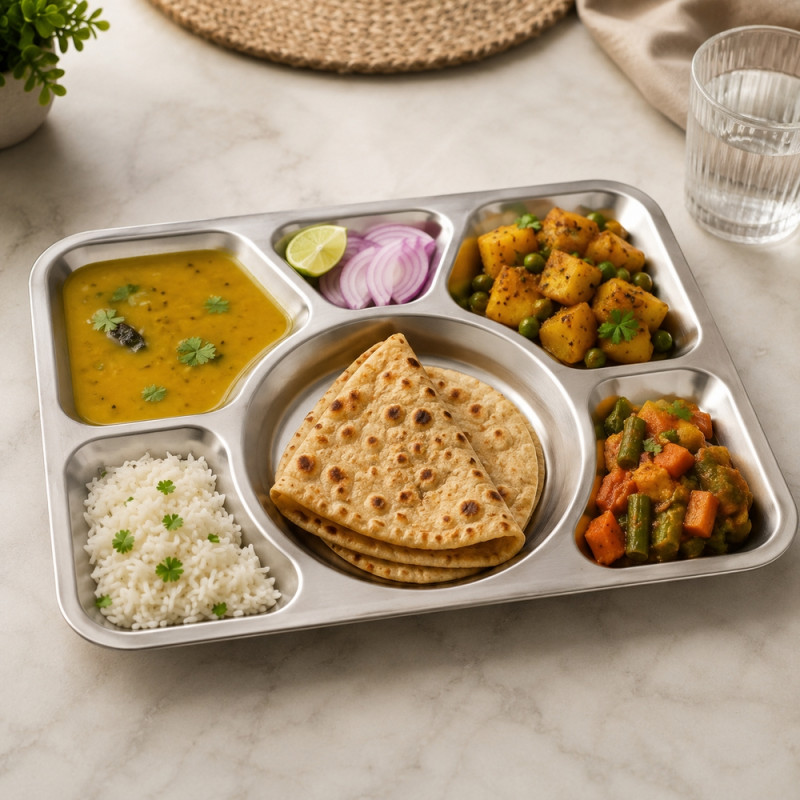 Stainless Steel Meal Tray
