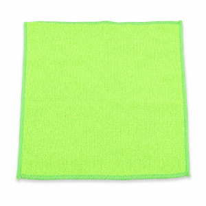 Streak-Free Lime Green Microfiber Cleaning Cloth (30x30cm)
