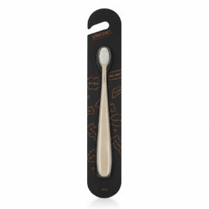 RINOWS Canadian-Designed Manual Toothbrush – Soft Bristles – 15 cm – Beige RINOWS Canadian-Designed Manual Toothbrush – Soft Bristles – 15 cm – Beige
