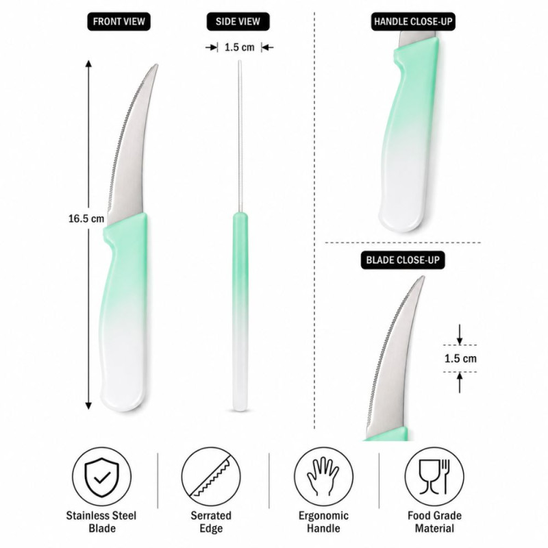 Classic Knife – Silver Premium Quality (14p | 17cm)