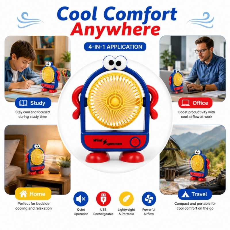 Premium Fan – Multi Color Premium Quality (H-15 x W-10)