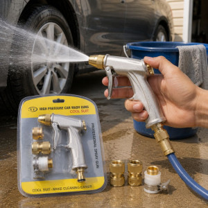 High Pressure Car Wash Guns – Silver Gold (H-14cm X W-9.5cm)