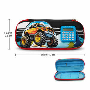 Master Ease Pencil Bag Designed for Creative Expression &amp; Office Use – Multi Color (H-23, W-10 CM)