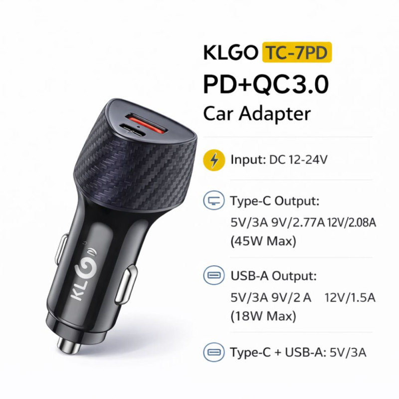 Fast Charging Car Charger - 45W