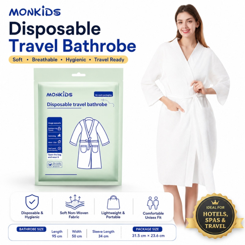 Disposable Travel Bathrobe