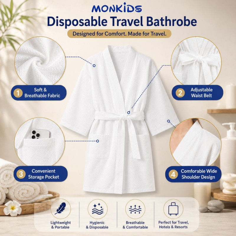 Disposable Travel Bathrobe