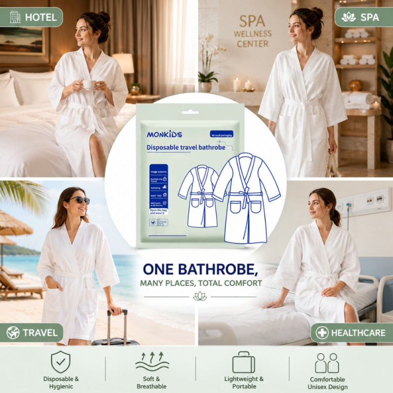 Disposable Travel Bathrobe