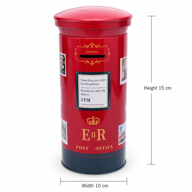 Coin Box (H-15 cm x W-10 cm) – Red